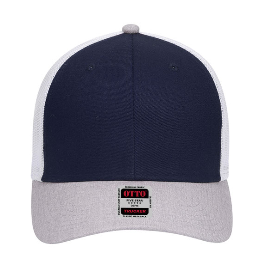 Heather Grey/Navy/White