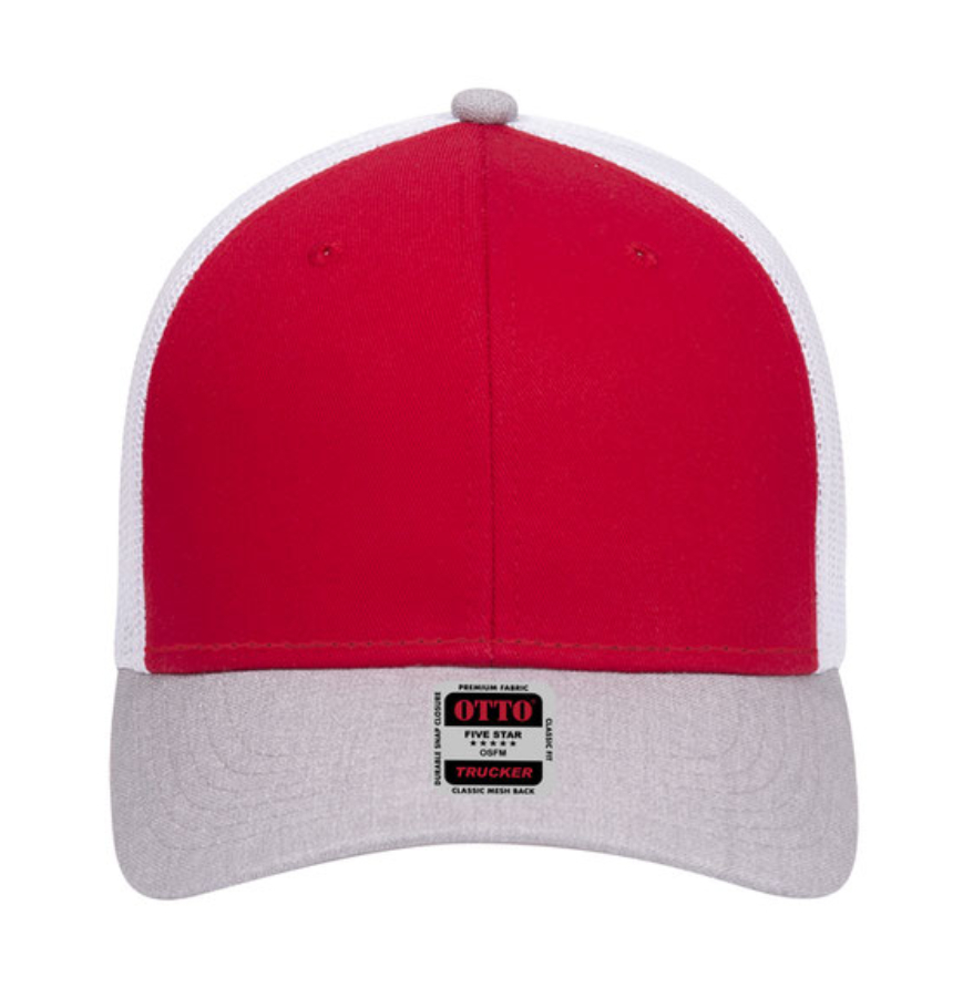 Heather Grey/Red/White