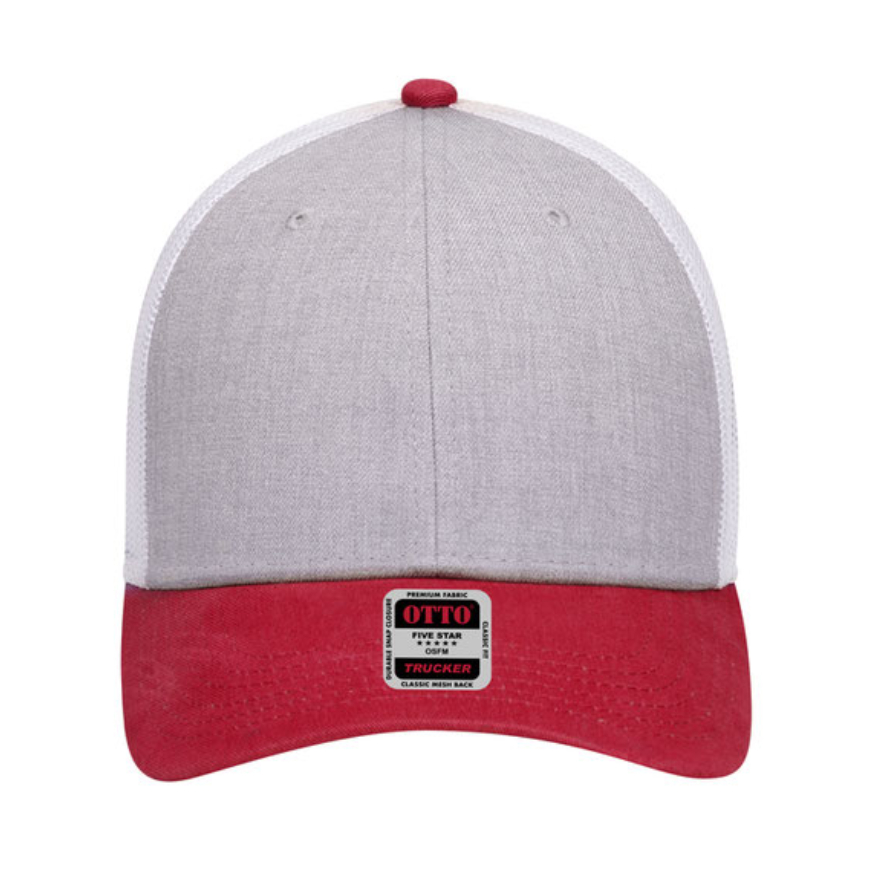 Red/Heather Gray/White