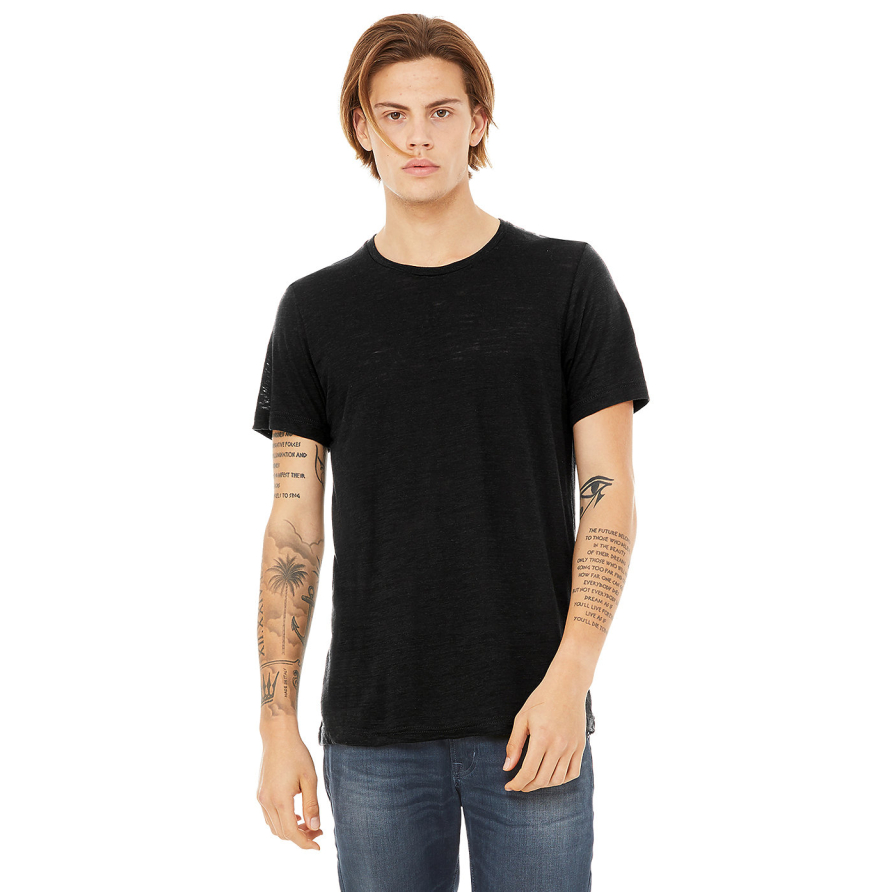 Solid Black Slub