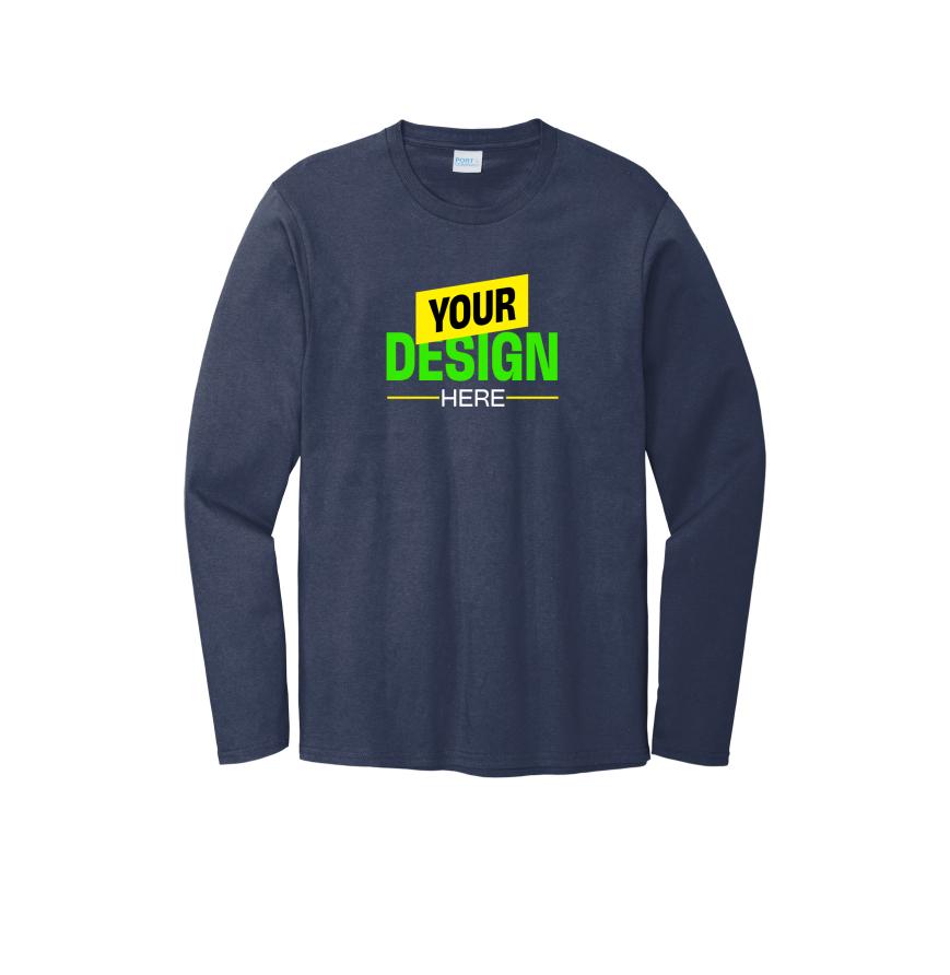 Port & Company PC600LS Navy Blue front