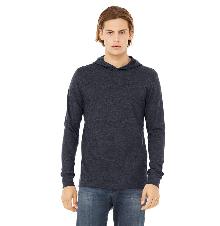 Bella + Canvas 3512 Heather Navy front