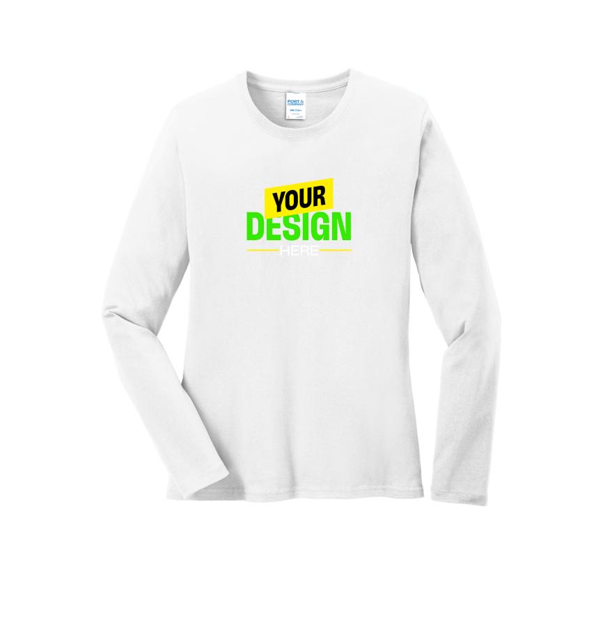 Port & Company LPC54LS White front