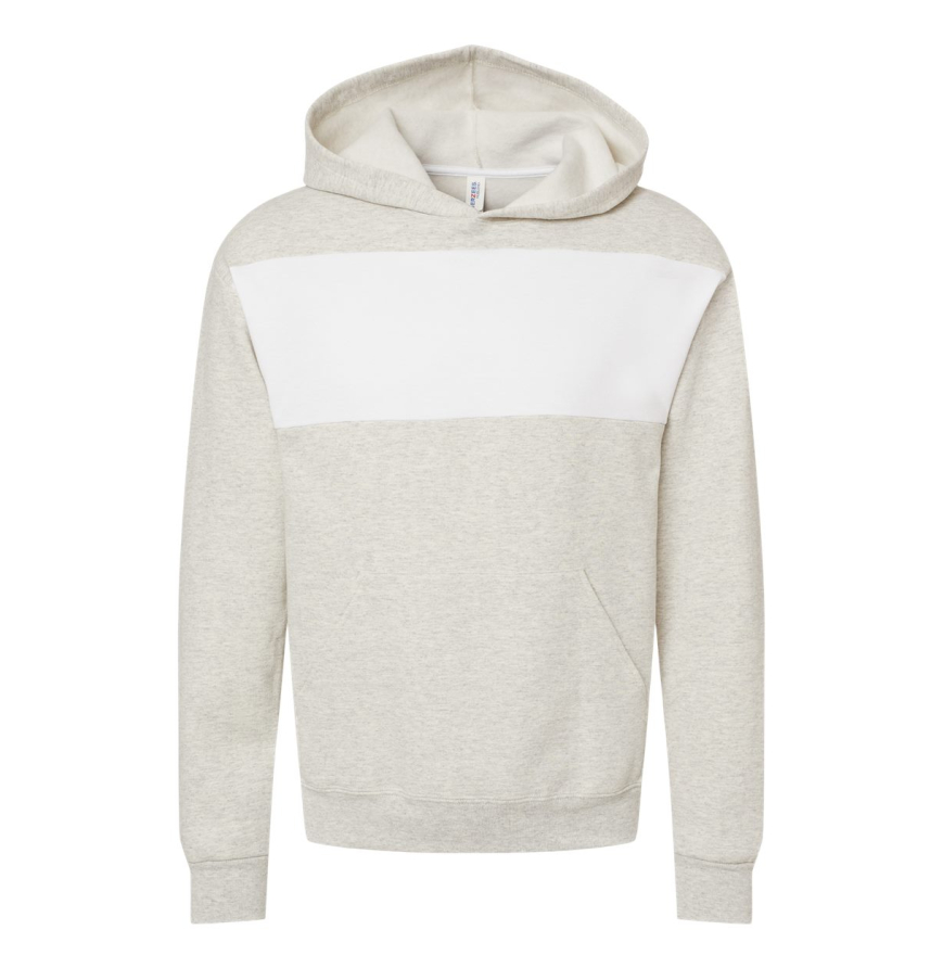 Jerzees 98CR Oatmeal Heather/ White front