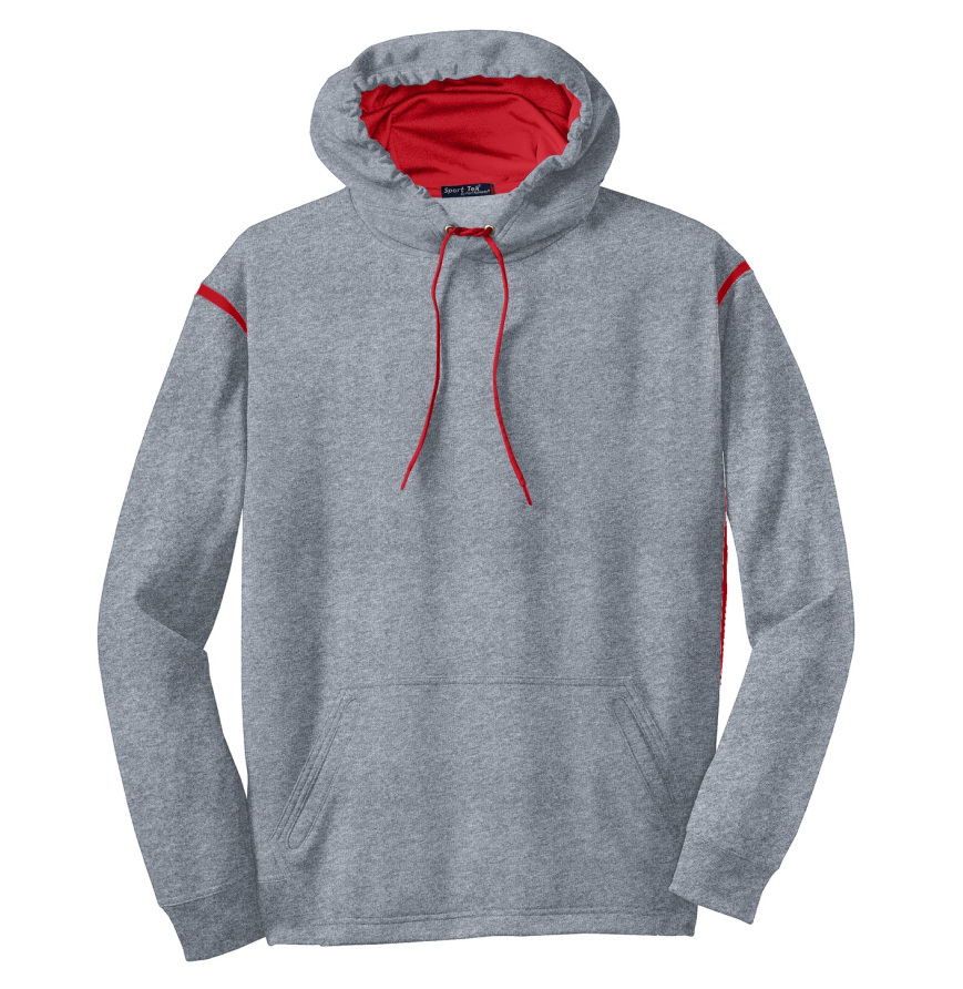 Sport-Tek TST246 Gry Hthr/Tr Rd front