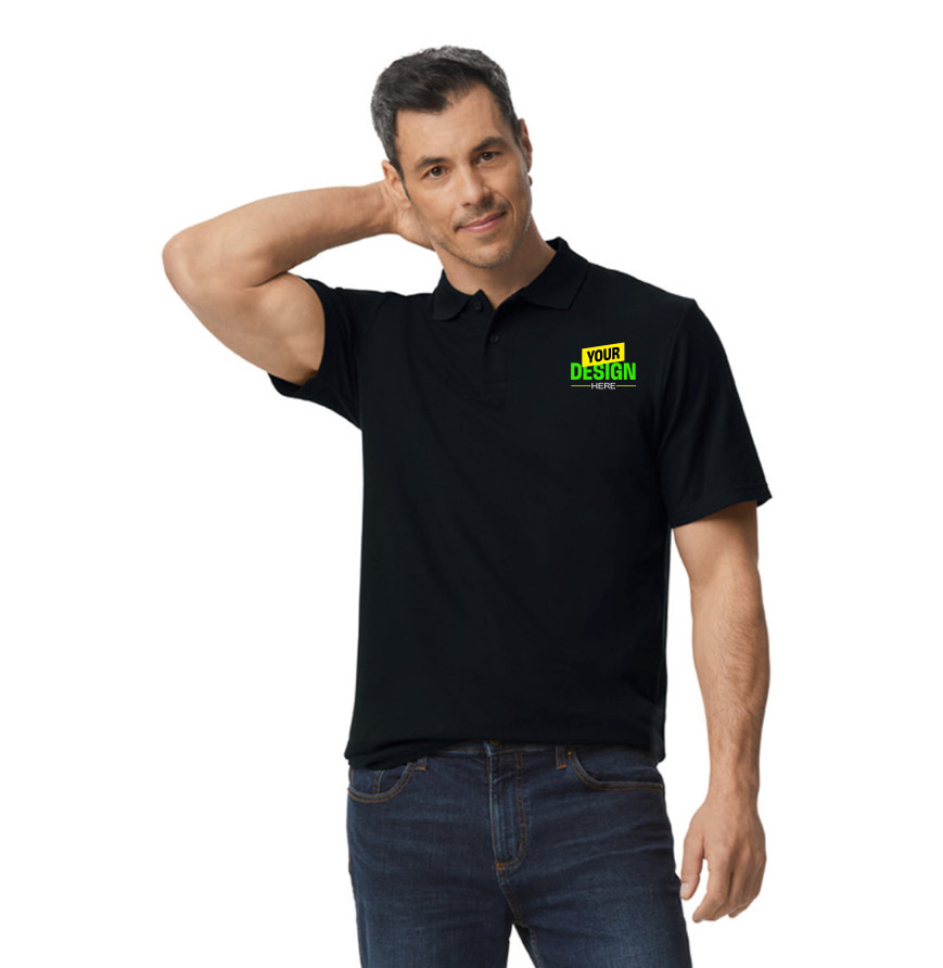 Gildan G648 BLACK front