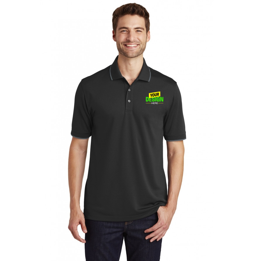 Port Authority K111 Deep Black/ Graphite front