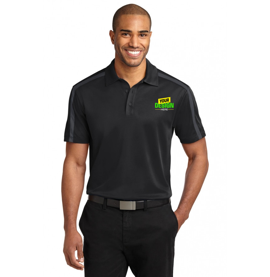 Port Authority K547 Black/ Steel Grey front
