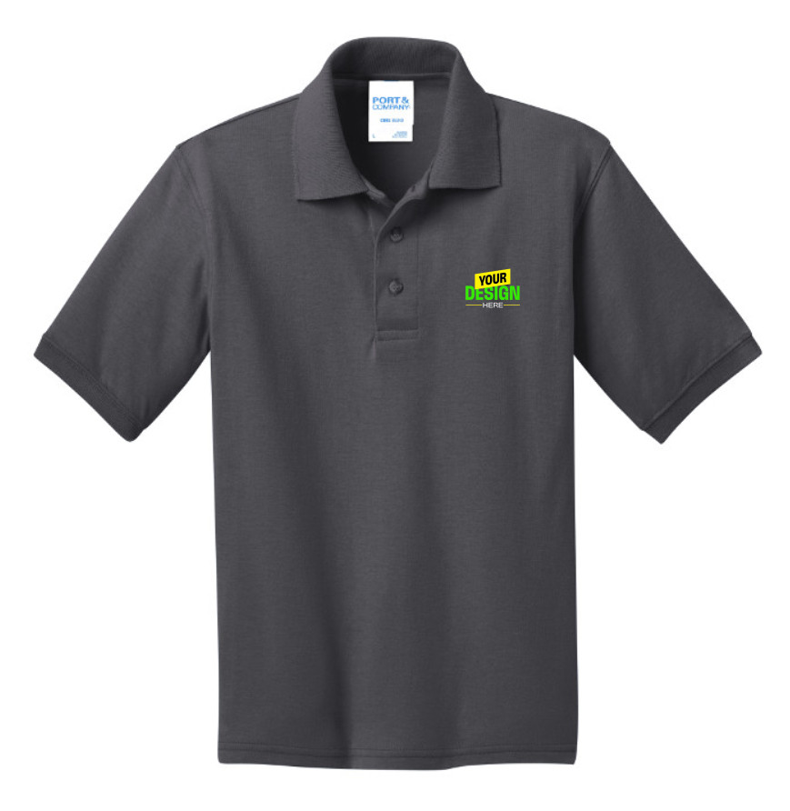 Port & Company KP55Y Charcoal front