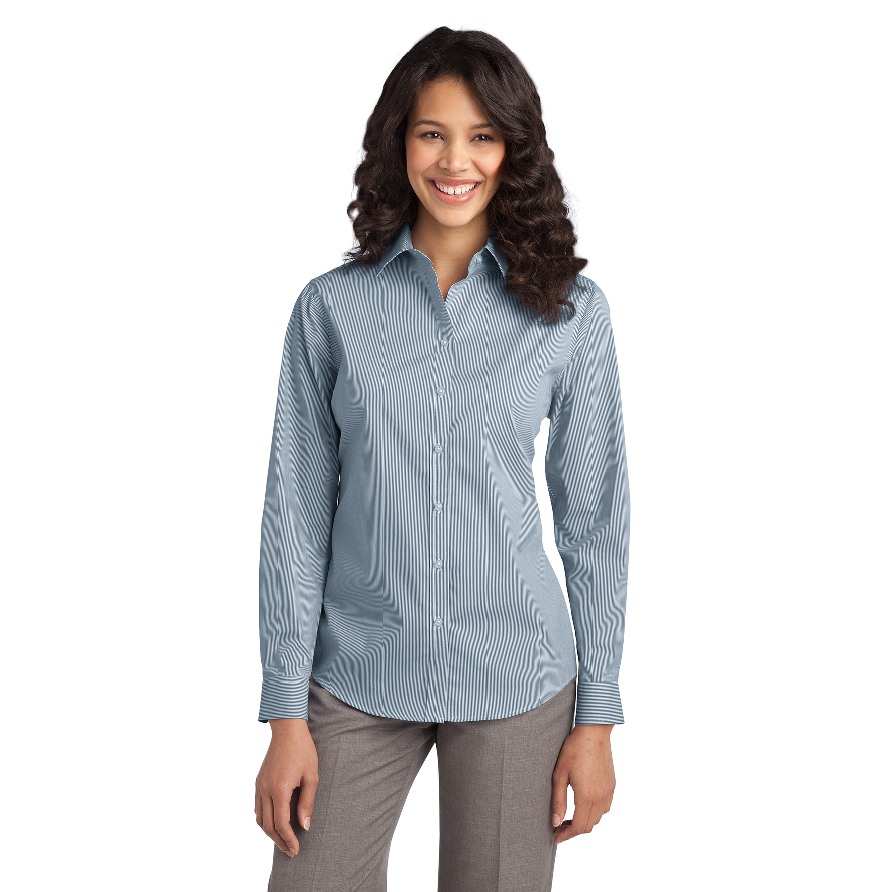 Port Authority L647 Moonlight Blue/ White front