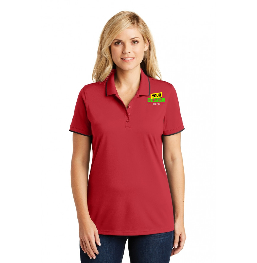 Port Authority LK111 Rich Red/ Deep Black front