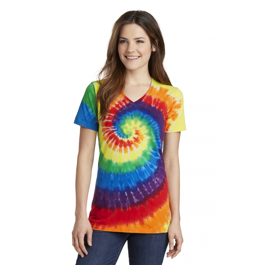 Port & Company LPC147V Rainbow front