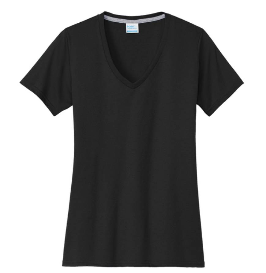 Port & Company LPC381V Jet Black front