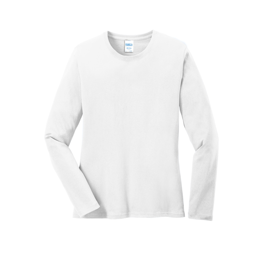 Port & Company LPC54LS White front