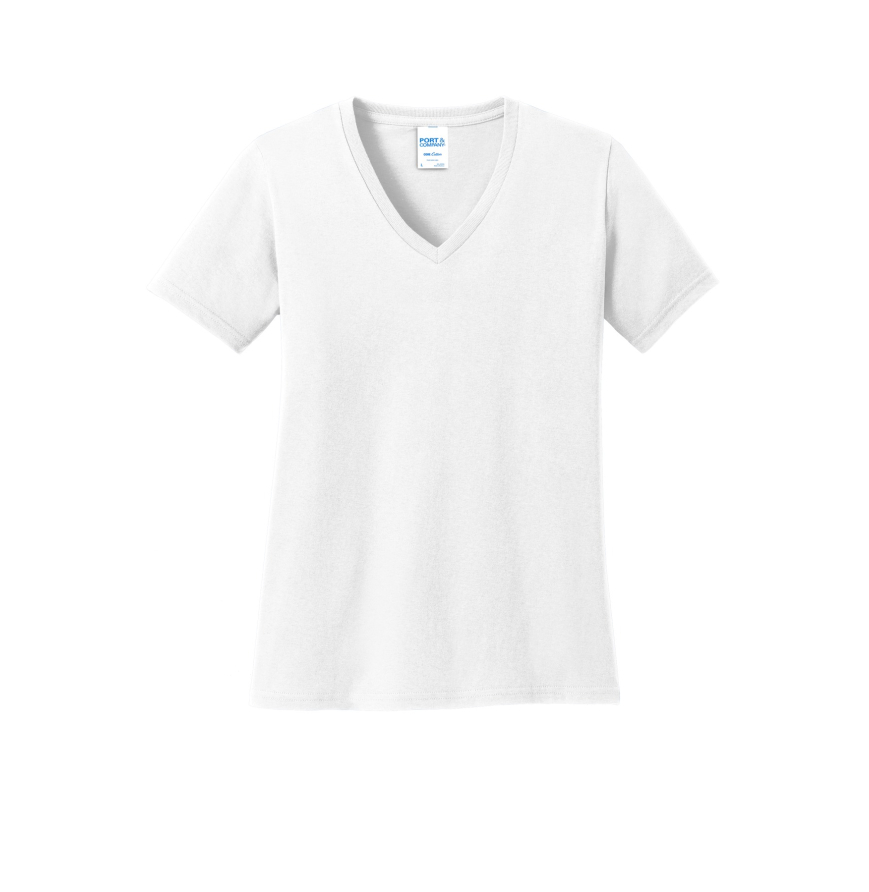 Port & Company LPC54V White front