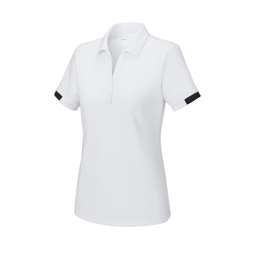 Sport-Tek LST444 White/Blk front