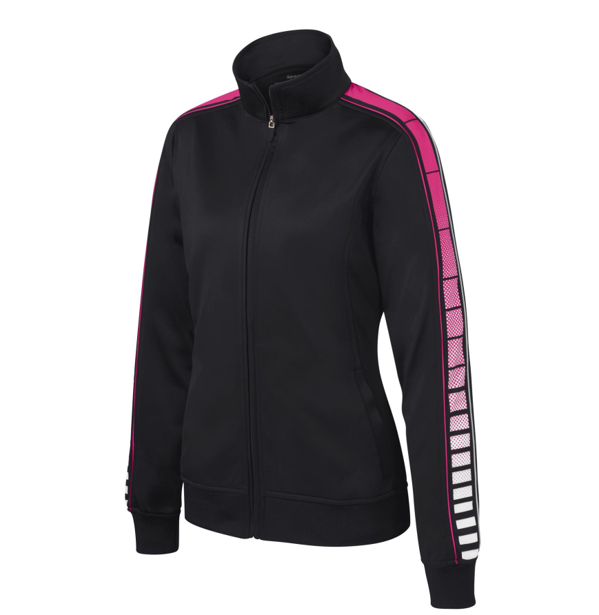 Sport-Tek LST93 Black/Pink Ras front