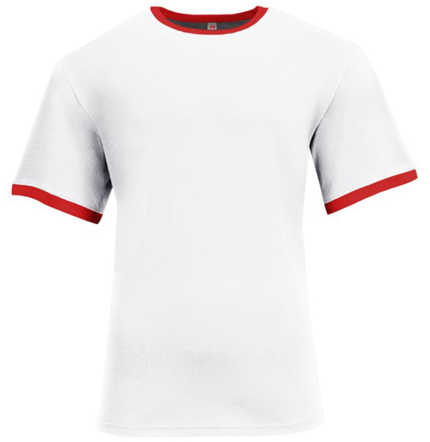 A4 Apparel N3518 White/Scarlet front