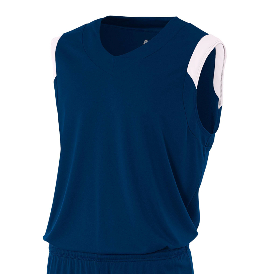 A4 Apparel NB2340 NAVY/WHITE front