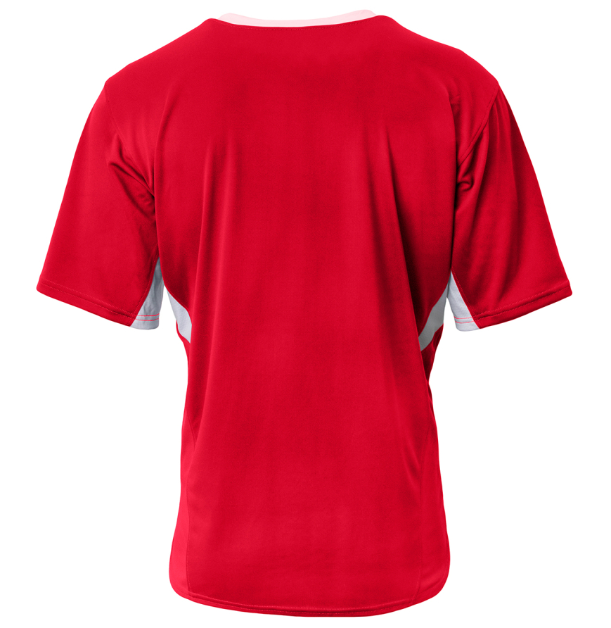 A4 Apparel N4191 SCARLET/WHITE front