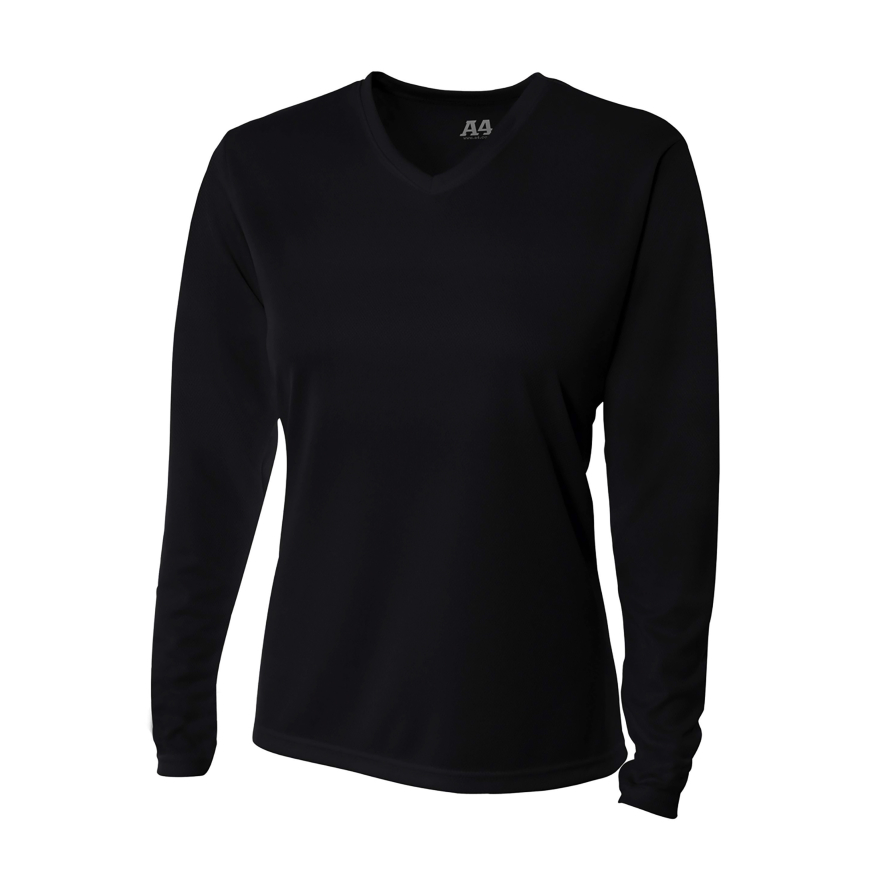 A4 Apparel NW3255 BLACK front