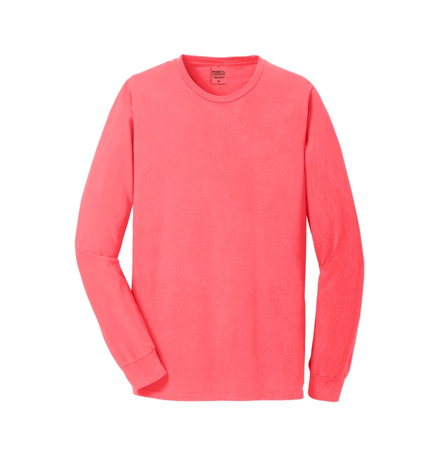 Port & Company PC099LS Neon Coral front