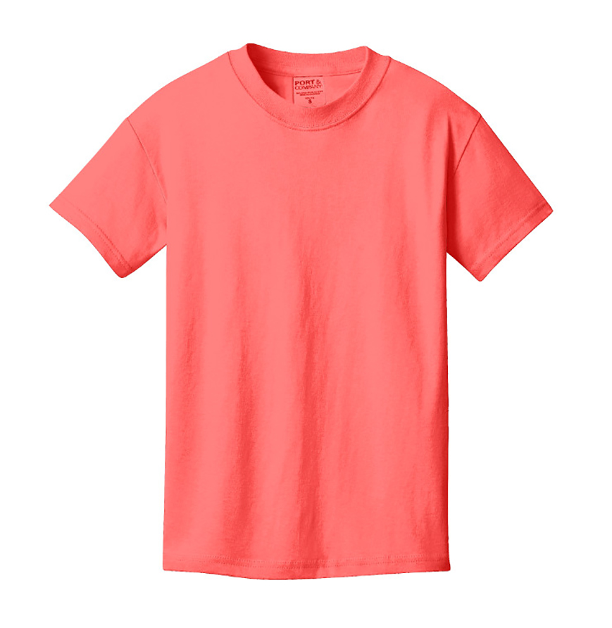 Port & Company PC099Y Neon Coral front