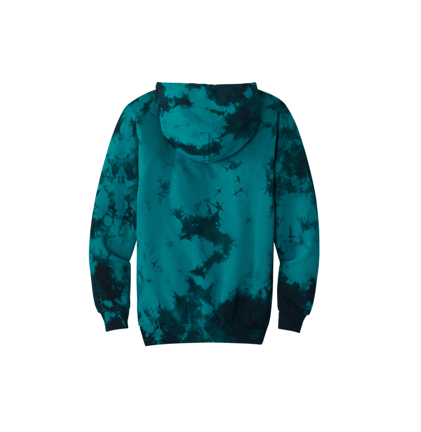 port & company crystal tie dye pullover hoodie