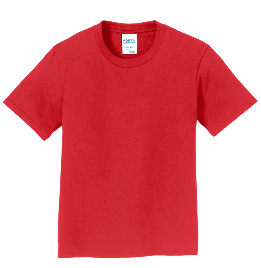 Port & Company PC450Y Bright Red front