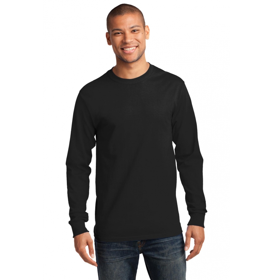 Port & Company PC61LS Jet Black front