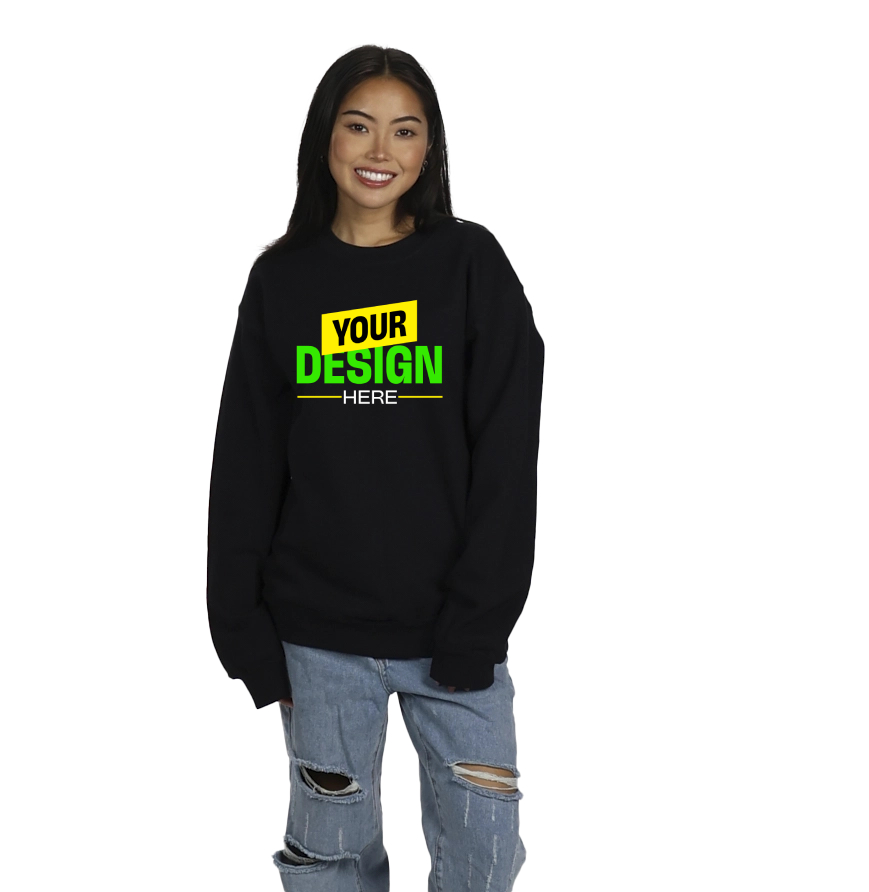 Gildan SF000 BLACK front