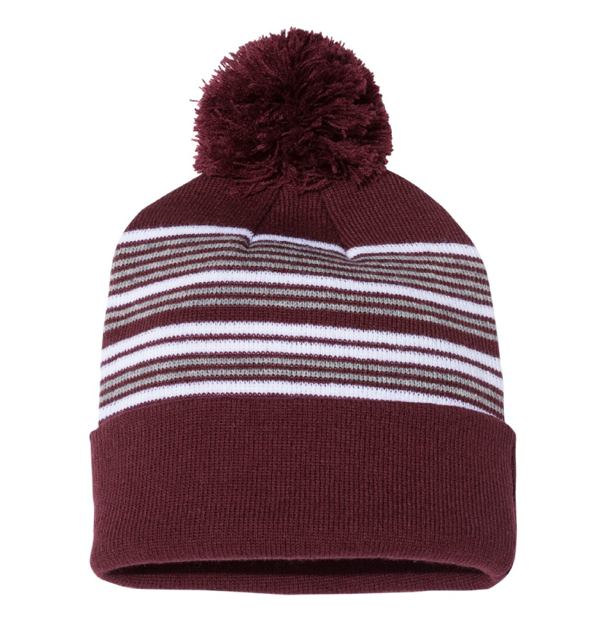 Maroon/ White/ Grey color