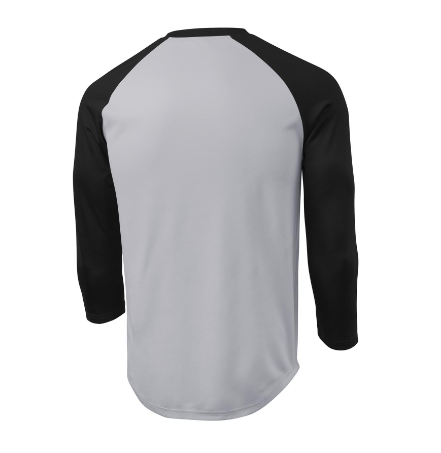 Sport-Tek ST205 Silver/Black front