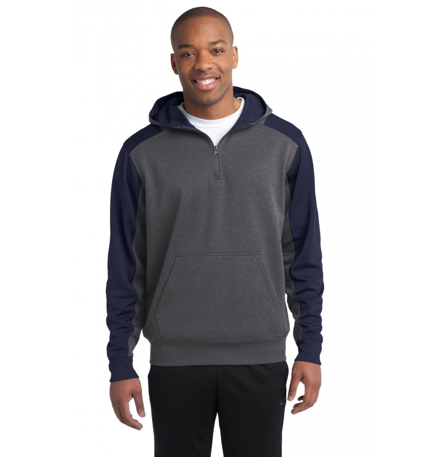 Graphite Heather/ True Navy color
