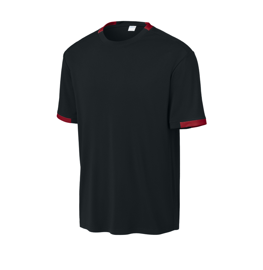 Sport-Tek ST440 Blk/DpRed front
