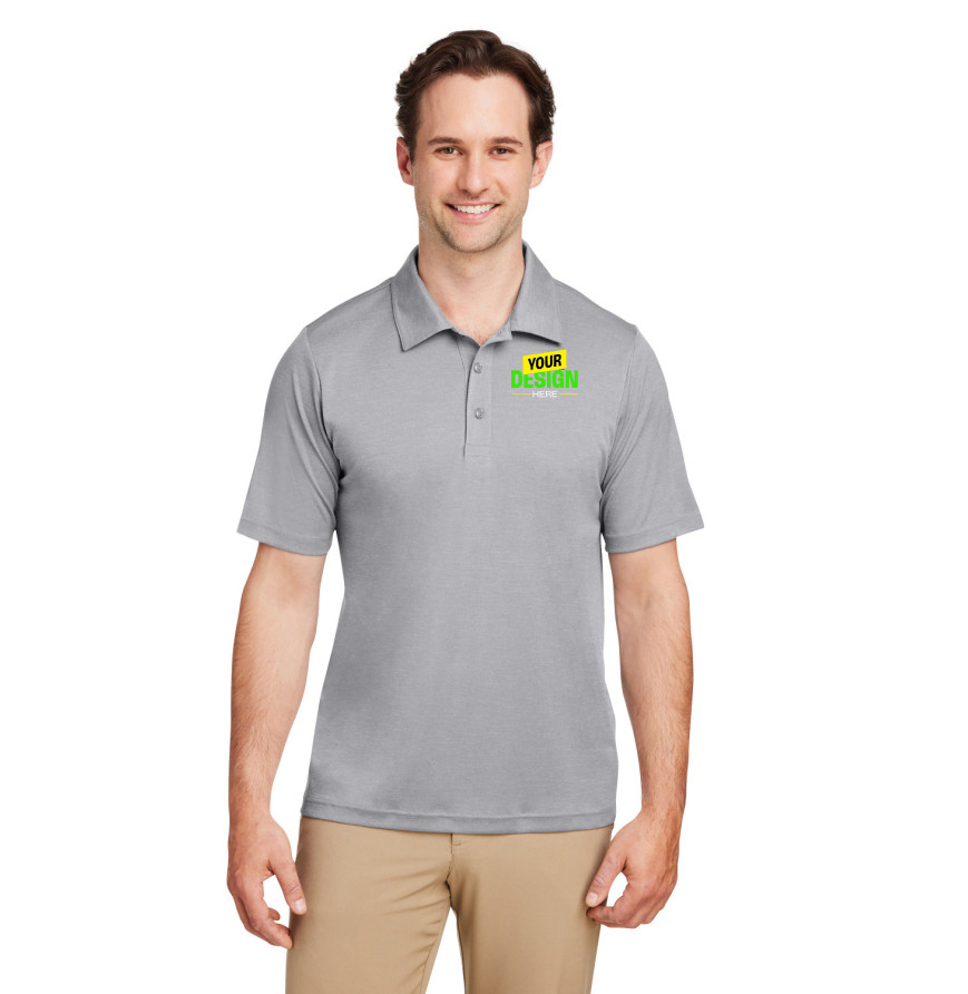 Team 365 TT51H ATHLETIC HEATHER front