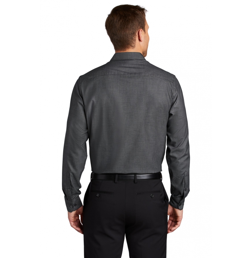 Port Authority W645 Black/ Grey Steel back
