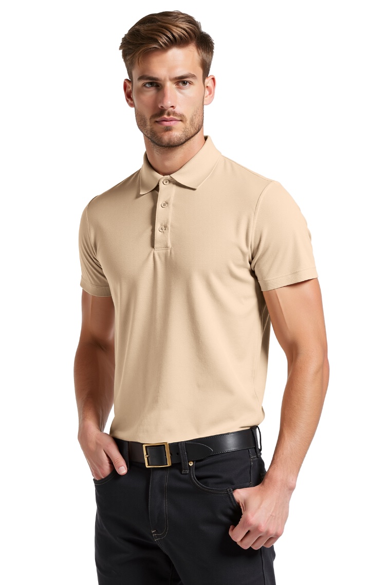 WoodBrook Polos WBA010 SAND front