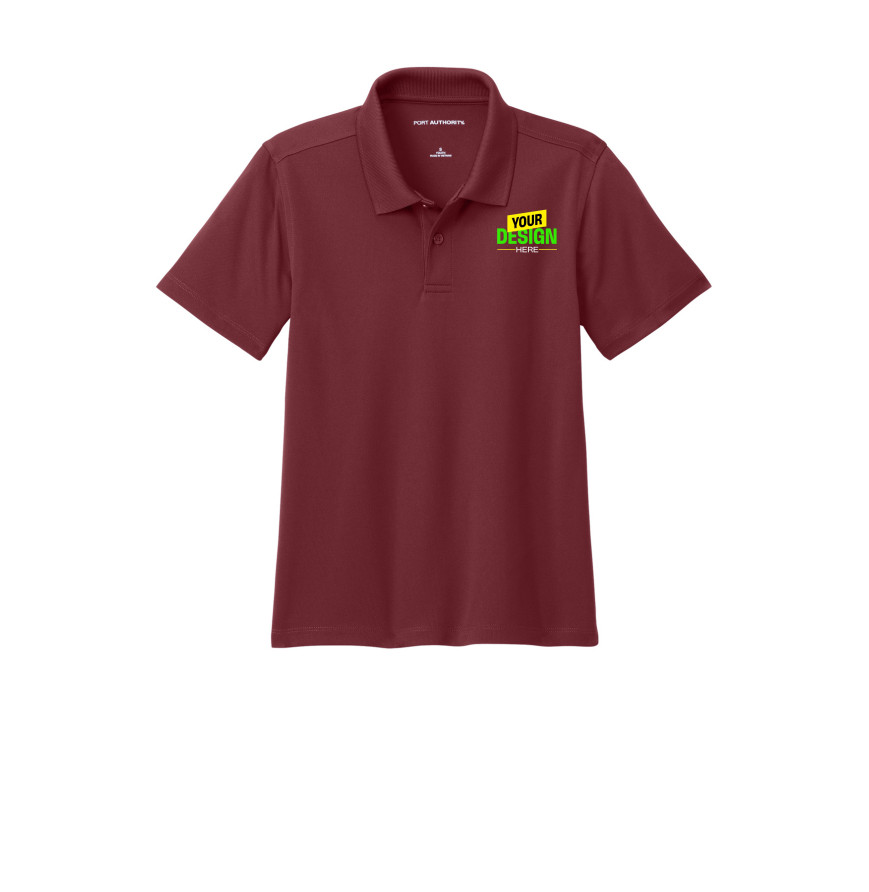 Port Authority Y110 Burgundy front