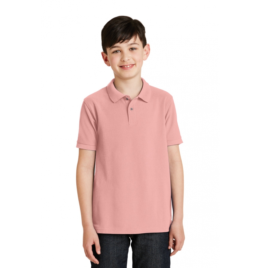 Port Authority Y500 Light Pink front
