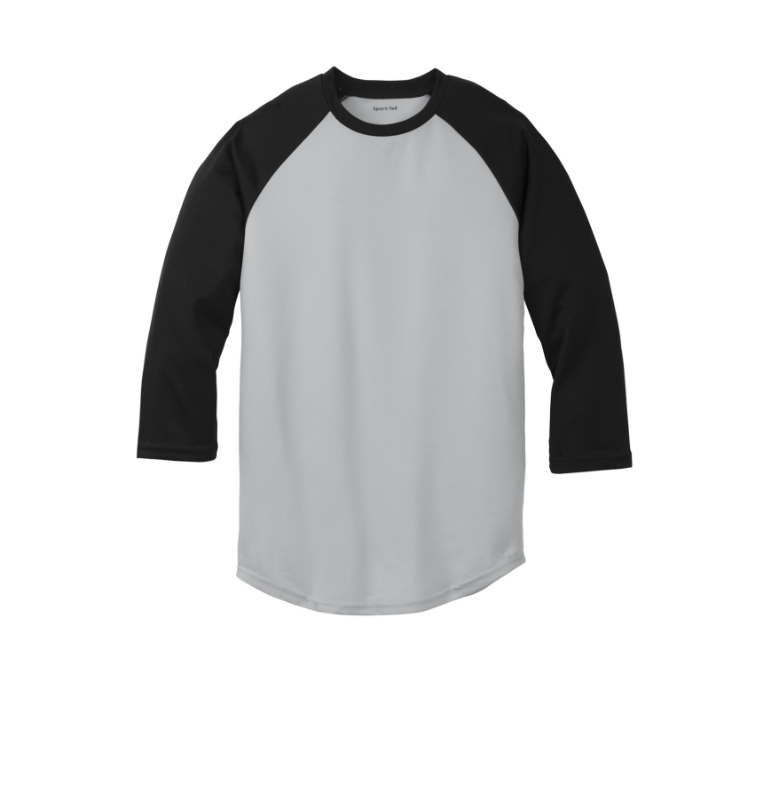 Sport-Tek YST205 Silver/Black front