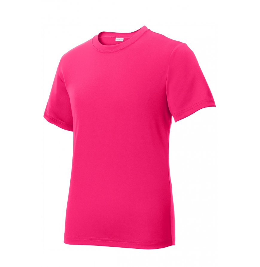 Sport-Tek YST320 Pink Raspberry front