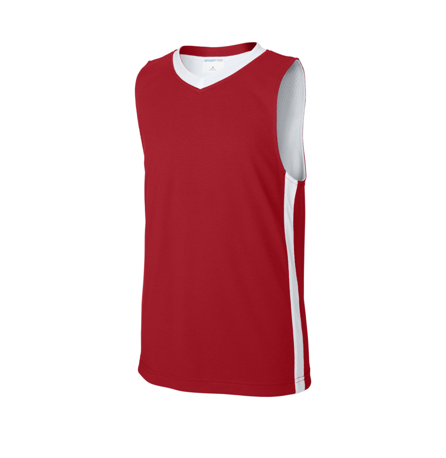 Sport-Tek YST900 DpRd/Wht front