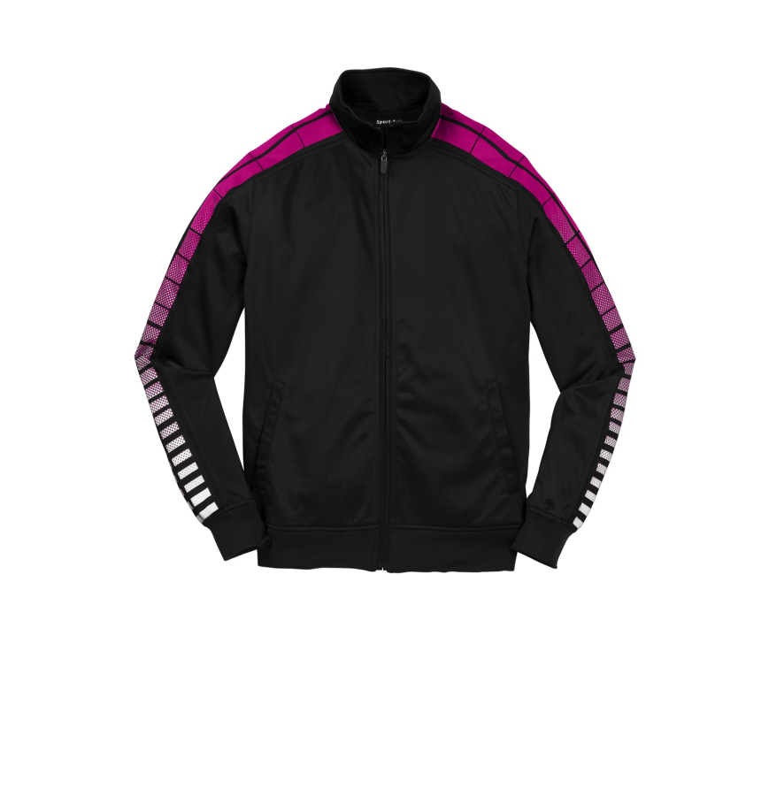 Sport-Tek YST93 Black/Pink Ras front