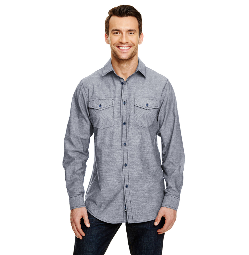 Burnside B8255 DARK DENIM front