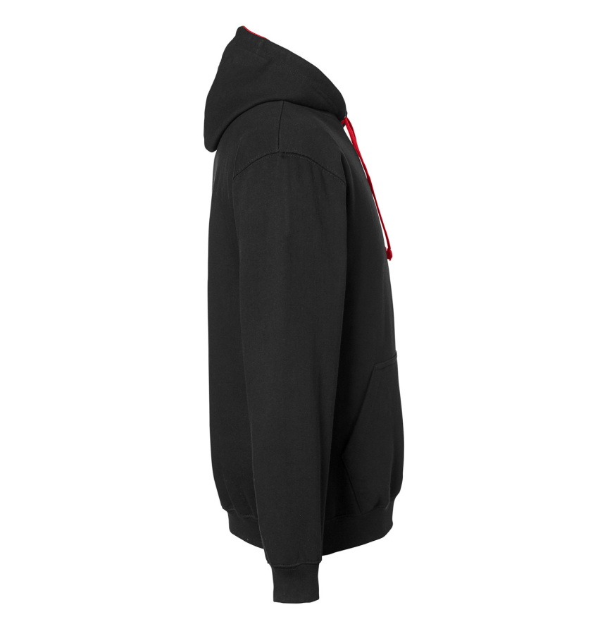 Just Hoods By AWDis JHA003 JET BLK/ FIRE RD front