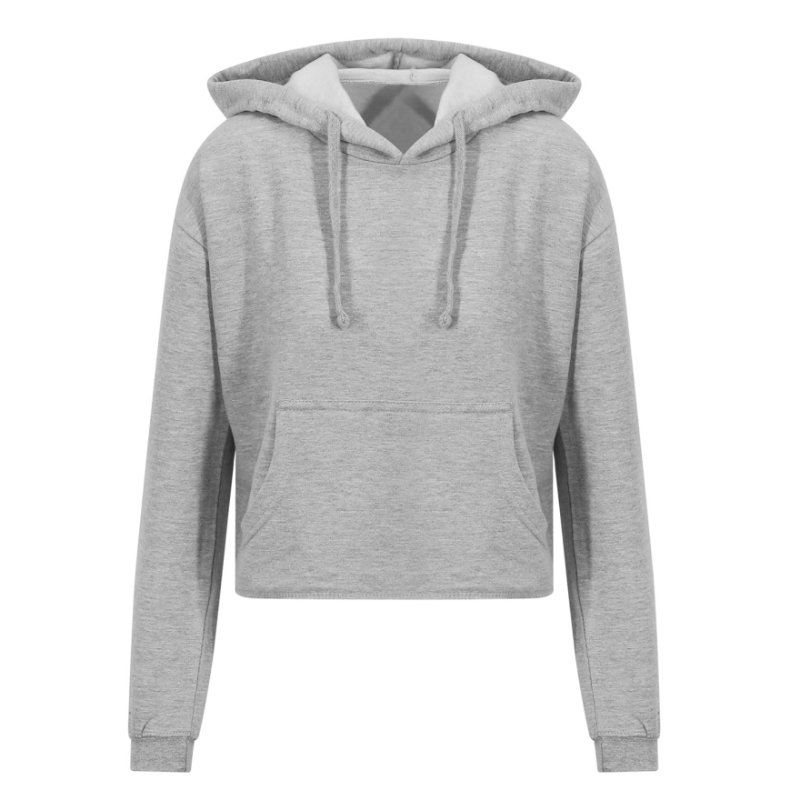 Just Hoods By AWDis JHA016 HEATHER GREY front