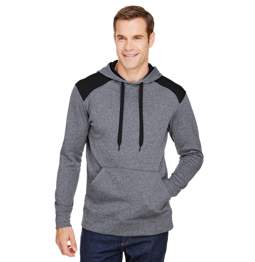 A4 Apparel N4093 Heather Black front