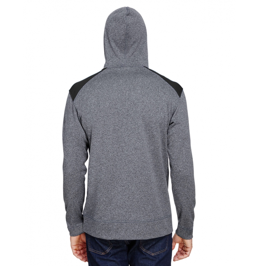 A4 Apparel N4093 Heather Black back