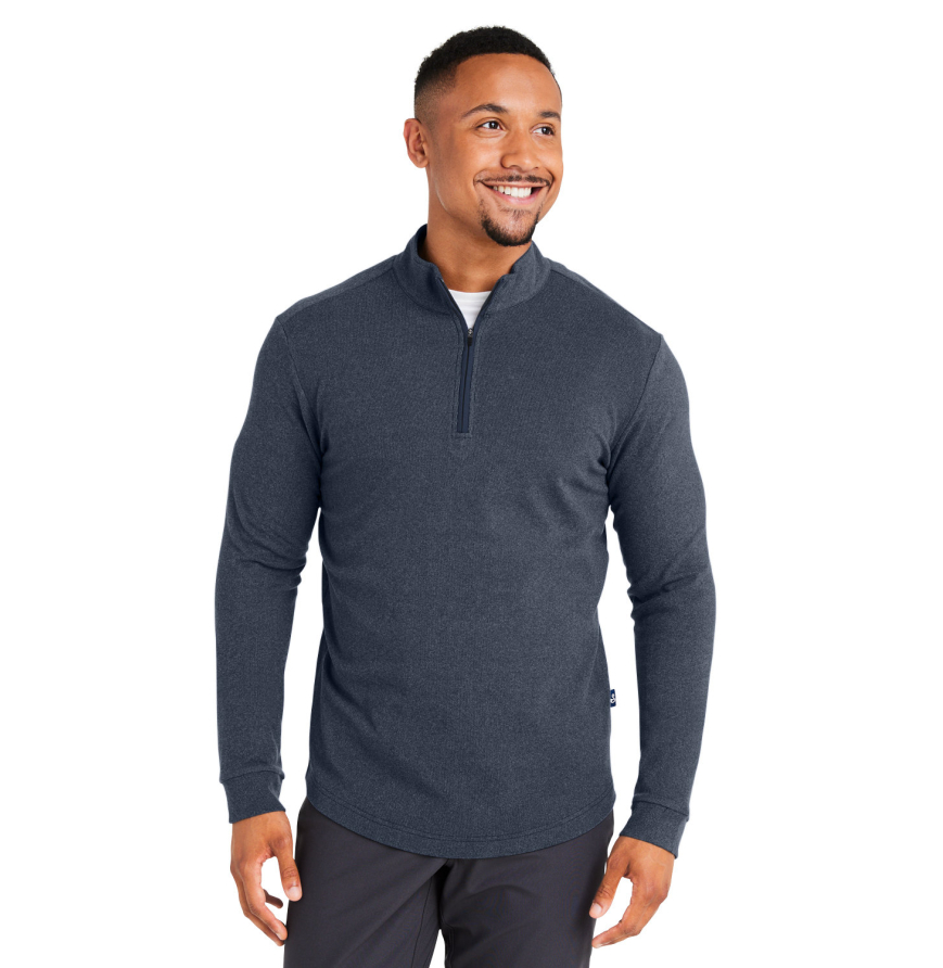 NAVY HEATHER color